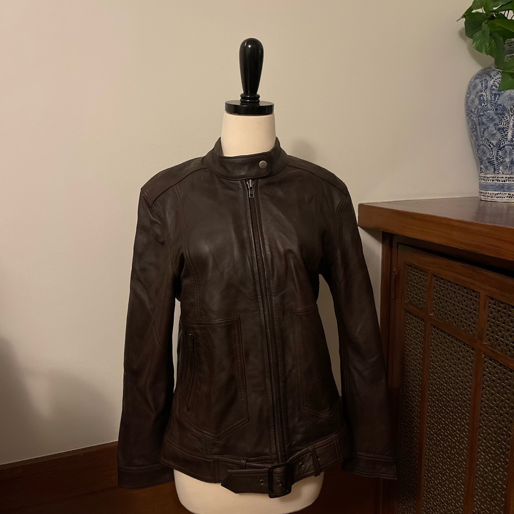 Women's Brown Leather Jacket